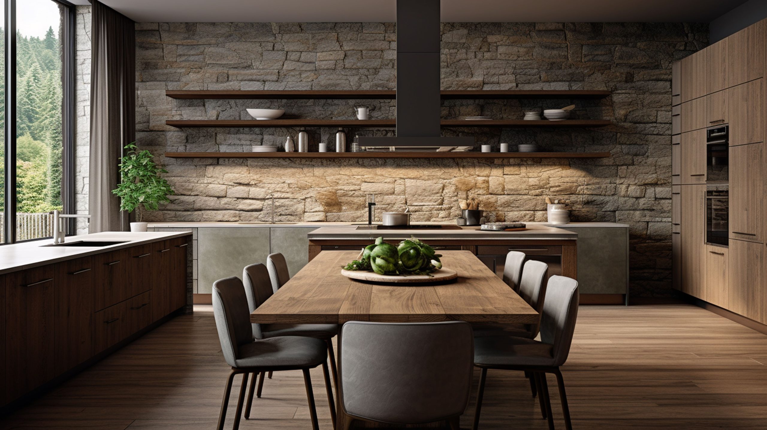 кухня в стилі лофт