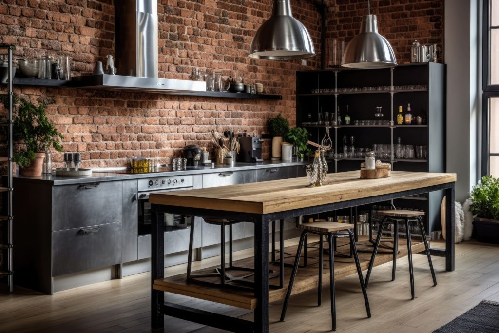 кухня лофт